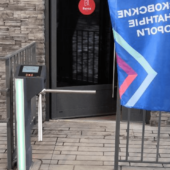 Электромеханический турникет с индикацией